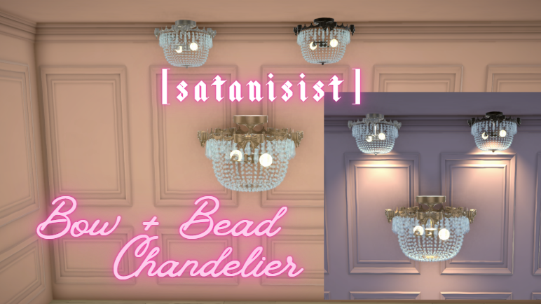 [satanisist] Bowed and Beaded Chandelier