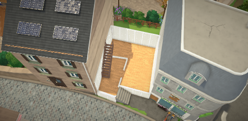 shell build between buildings