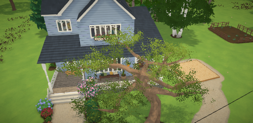 Blue Suburban/Farm House