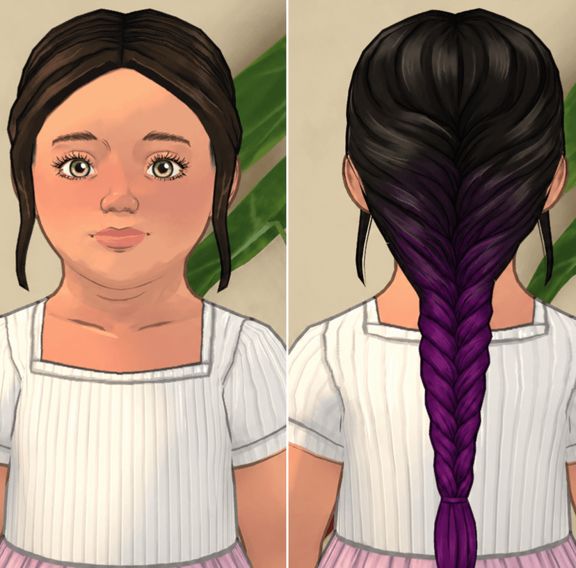 [Toddler] Hair Straightlongbraid