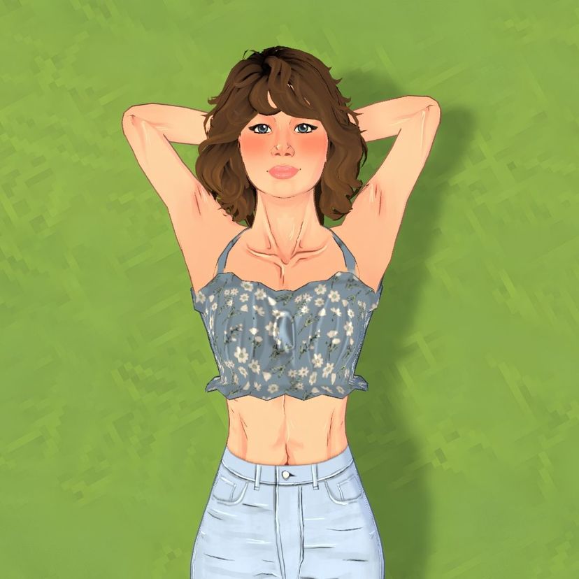 SarcasticPizza - Ruffle Croptop