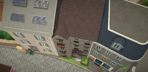 Townhouse next to the pharmacy