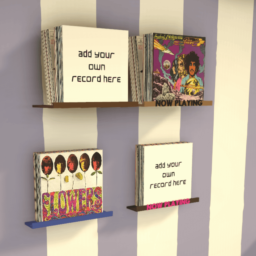 Count Raqula's Record Display Wall Shelves