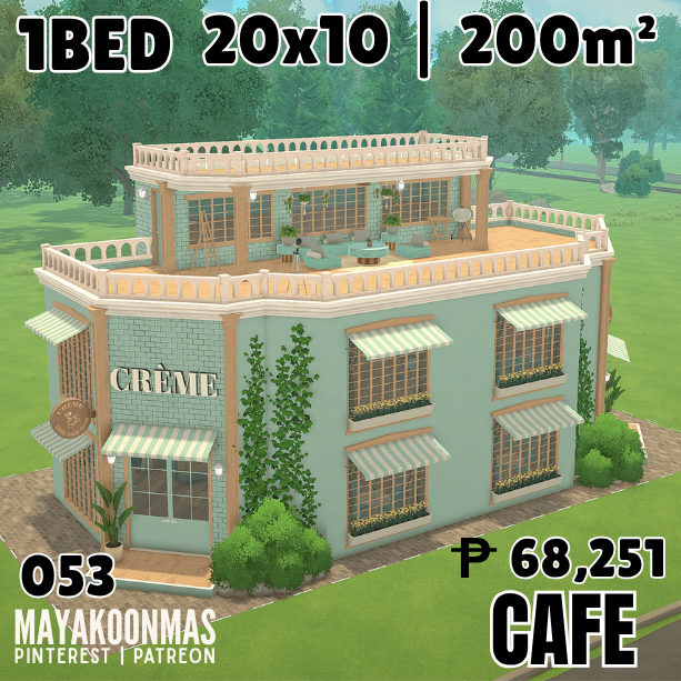 053 CAFE 1BED 20X10