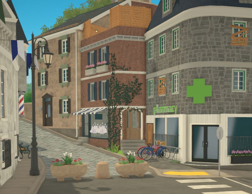 Nestled