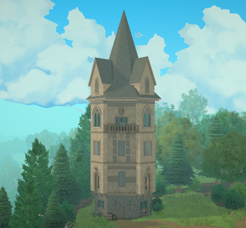 Dark Academia Tower
