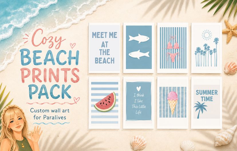 ParalivesEmmy - Cozy Beach Prints Pack