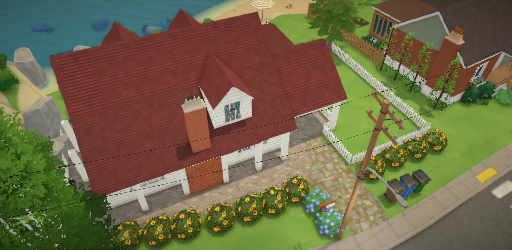 small, familiar beach house