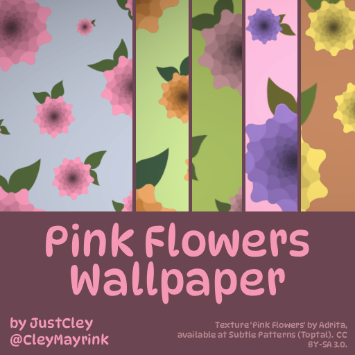 [JustCley] Pink Flower Wallpaper