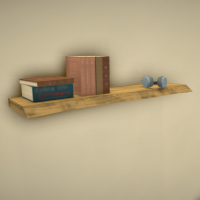 Natural Oak Plank Shelf