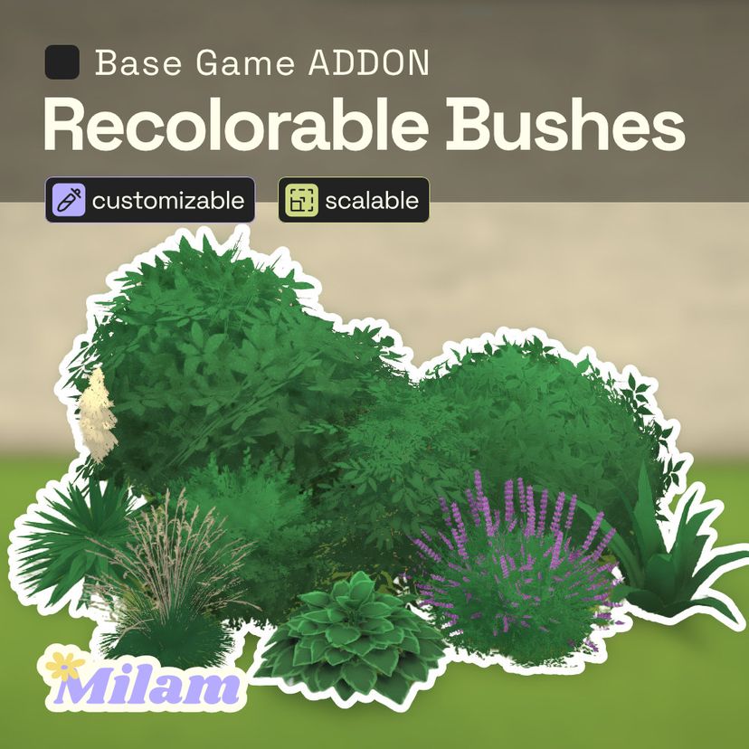 ADDON Recolorable Bushes