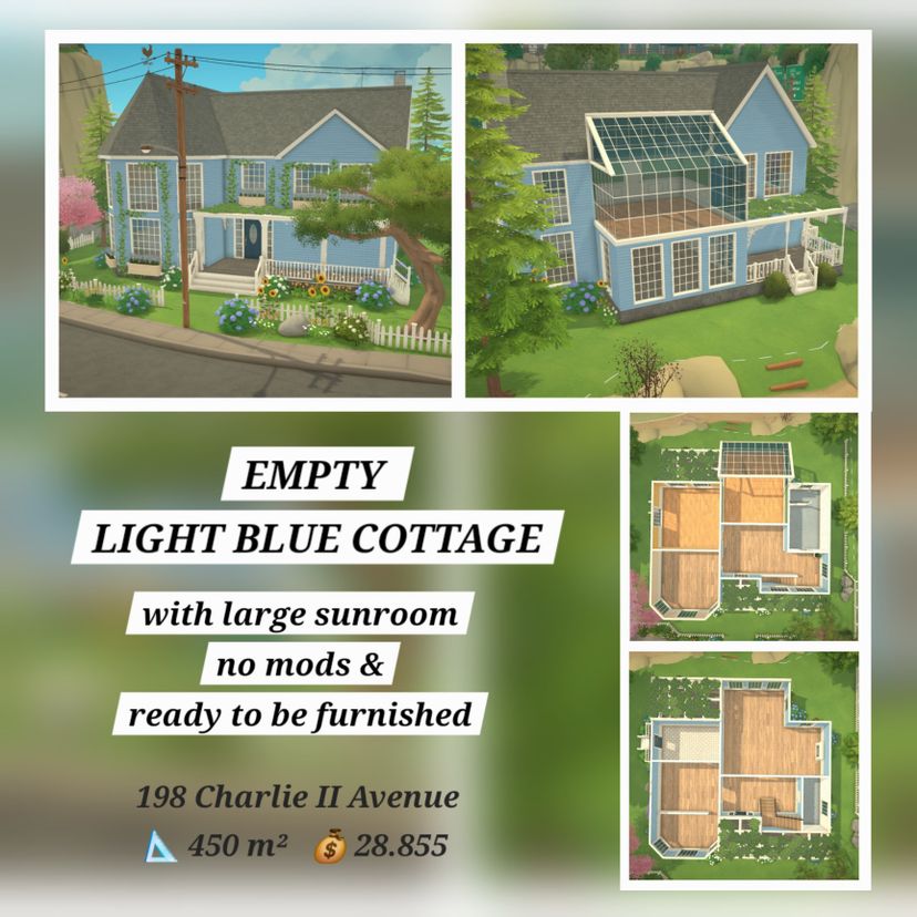 [FlaviaForesta] Empty light blue Cottage