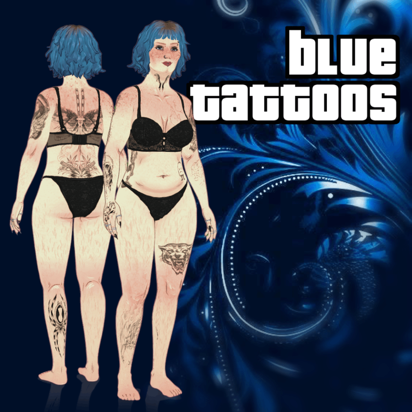GTA Tattoos - Blue