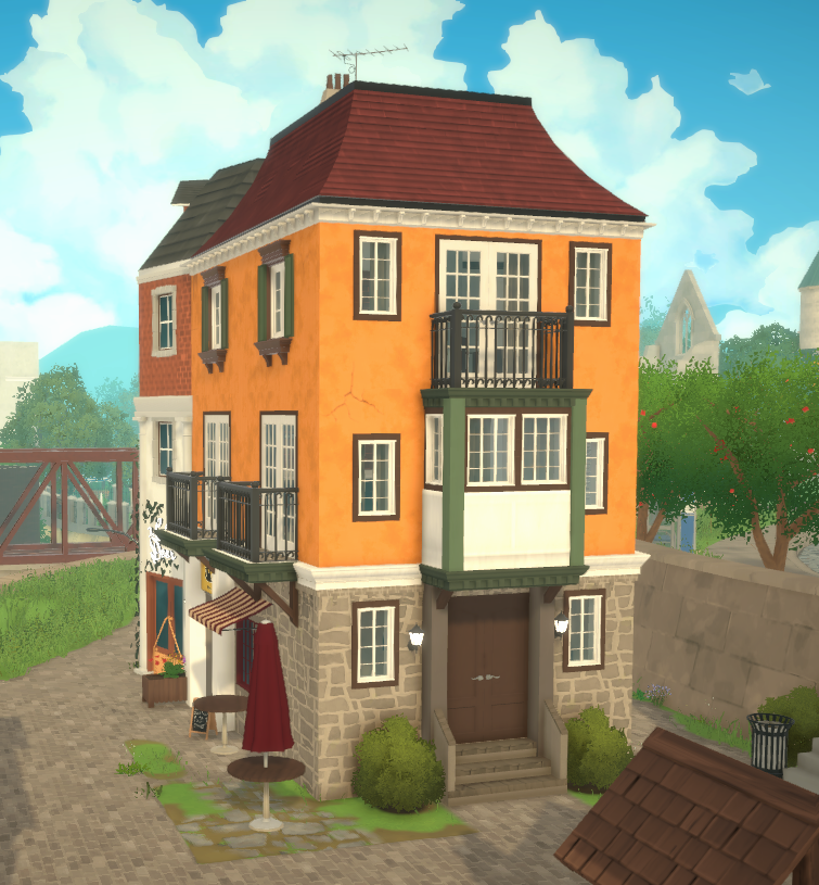 Old-Town Balcony House