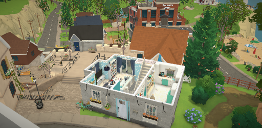 Blue-torquise vibes house