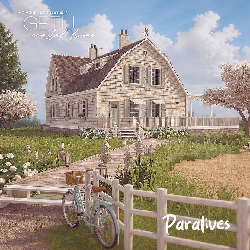 GETIJ | 3BR Dutch Colonial (No Mods/CC/Textures)