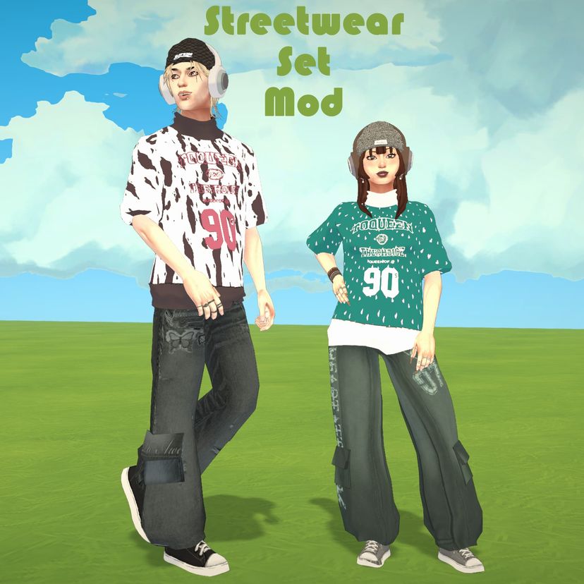[Bear]Streetwear Set Mod