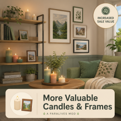 Expensive candles, frames, and paintings