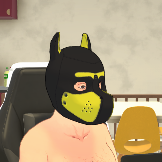 Puppy Mask and Flag