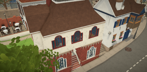 Industrial and colorful house