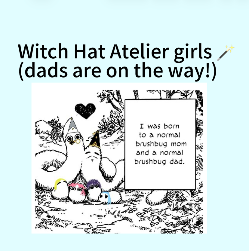 Witch Hat Atelier household (Richeh, Coco, Agott, Tetia)