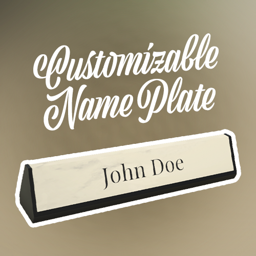 Customizable Name Plate