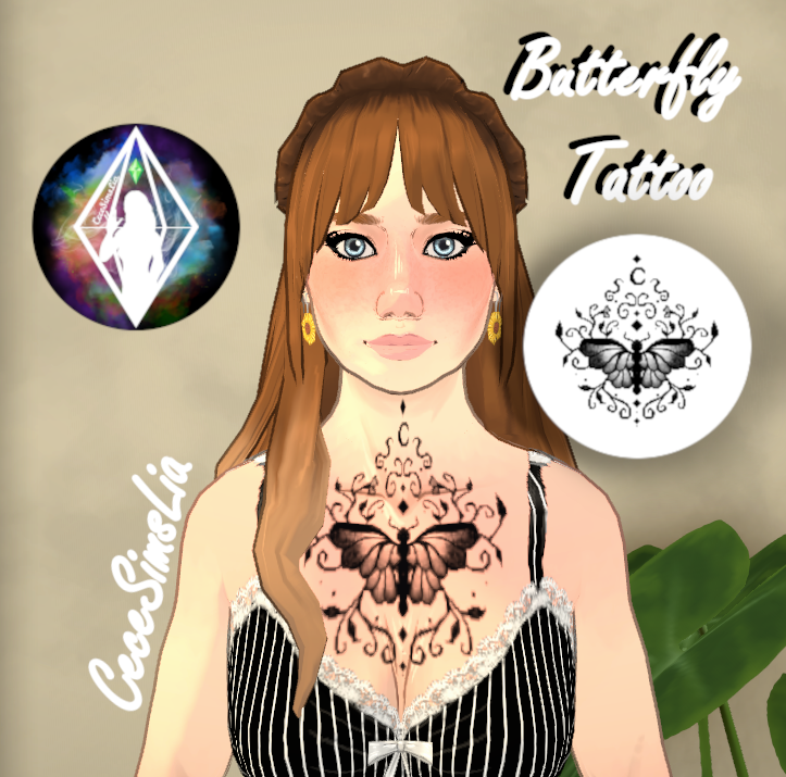 [CeceSimsLia] Butterfly Tattoo