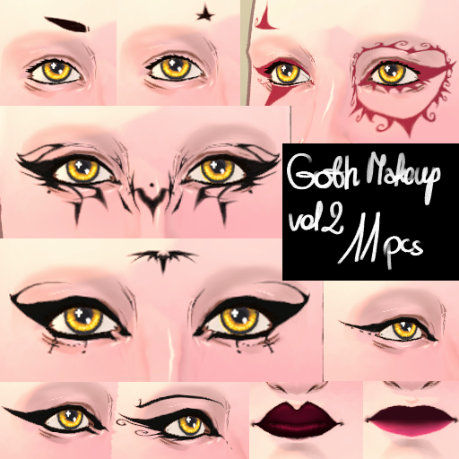 [shirosecub] Goth makeup vol 2