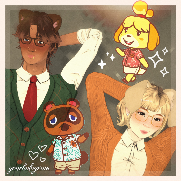 ♡ isabelle & tom nook ♡