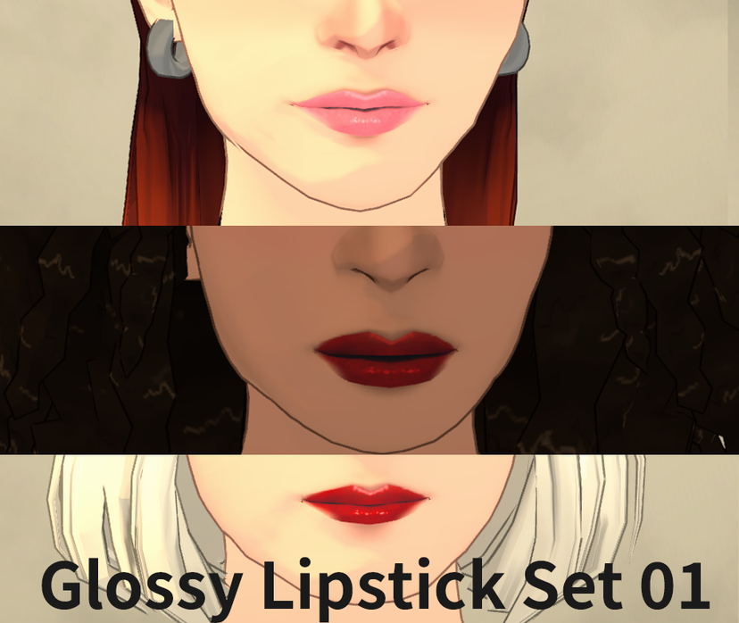 Glossy Lipstick Set 01