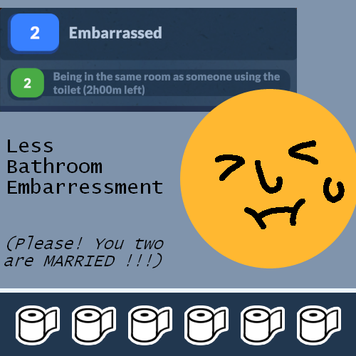 Less Bathroom Embarrassment