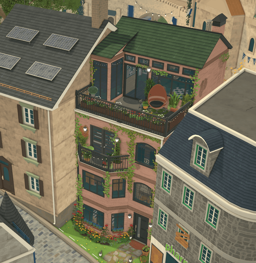 Modern Green Witch Townhouse