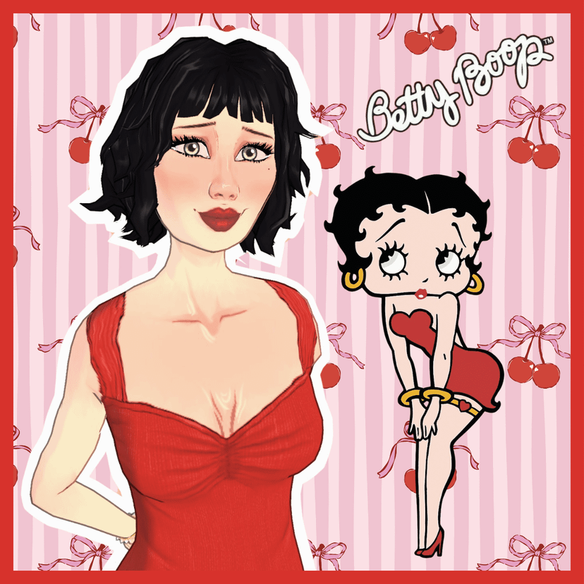 Betty Boop - Para girl .