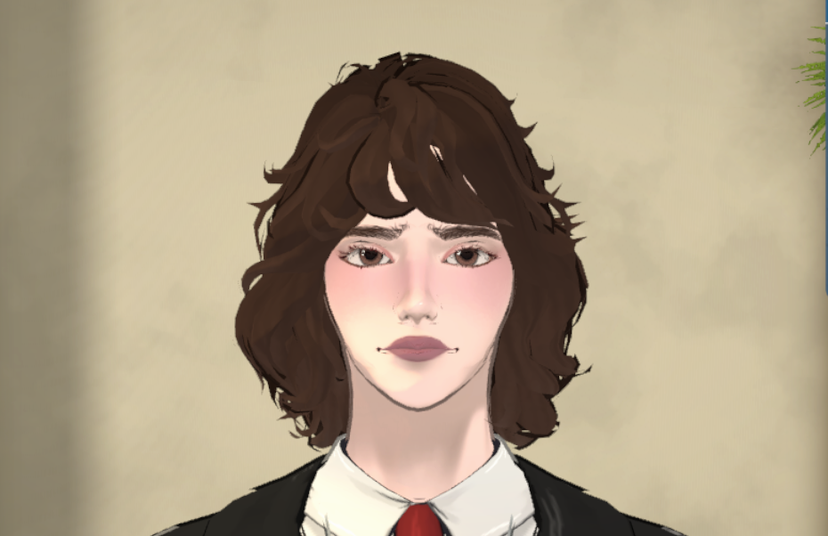 一个妹妹头男孩