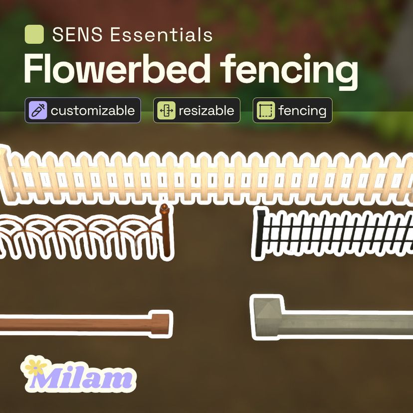 SENS Flowerbed fencing