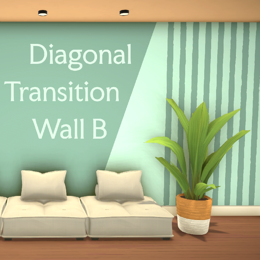 [TEA] Diagonal Transition Wall Paint B