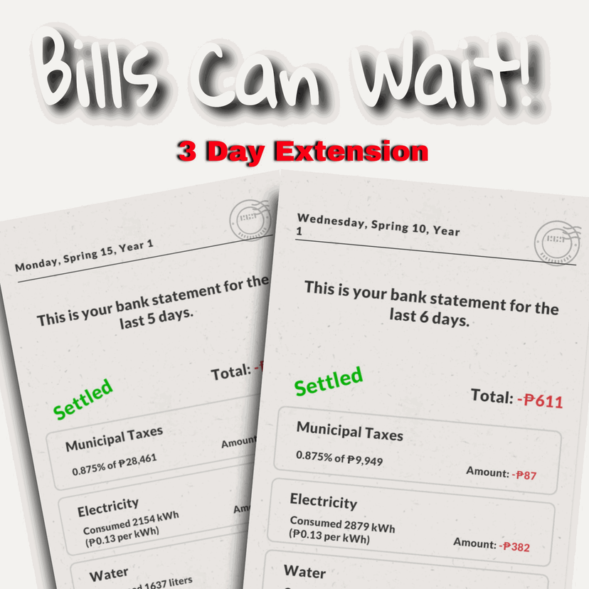 Bills Can WAIT!