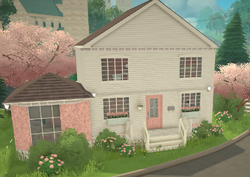 Cute Pink "Starter" Home: 2 Bed/2 Bath