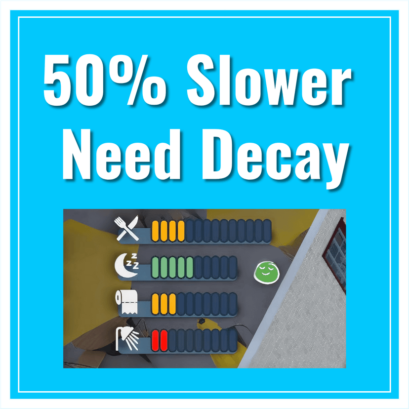 50% Slower Need Decay