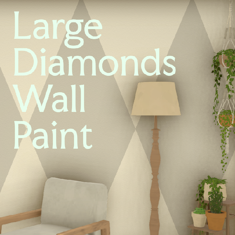 [TEA] Large Diamonds Wall Paint