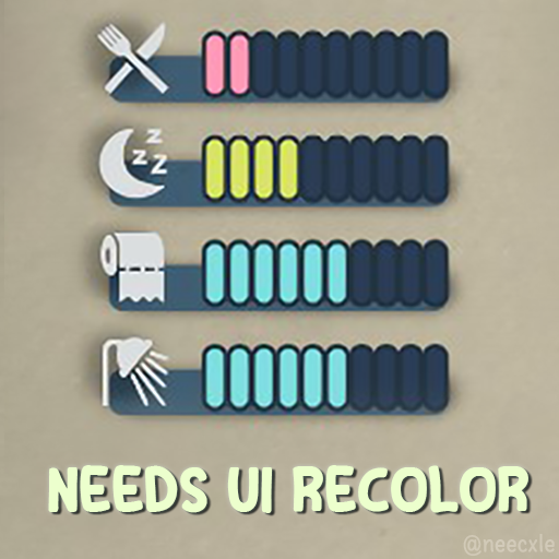 Blue, Green & Pink Needs UI Recolor