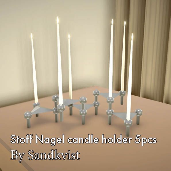 Stoff Nagel Candle Holder 5pcs