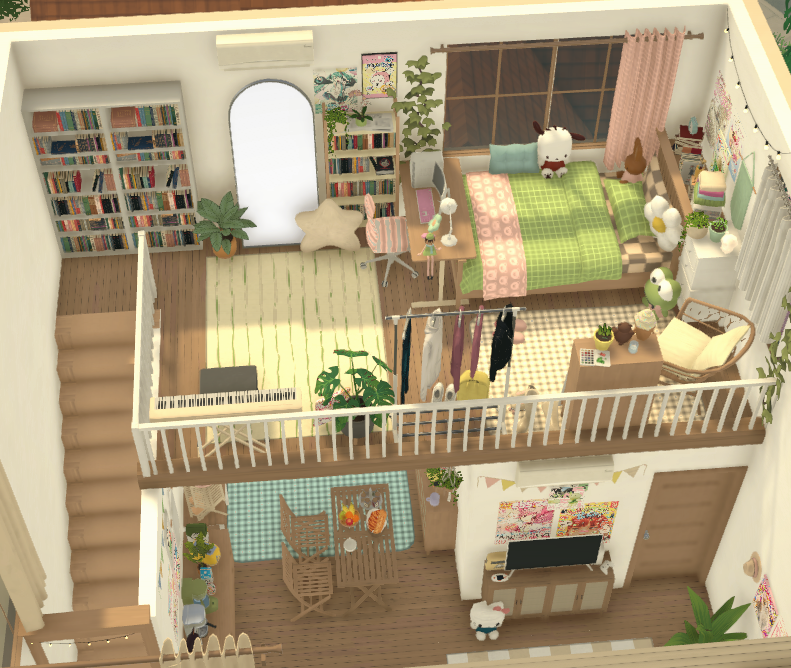 cute loft house build