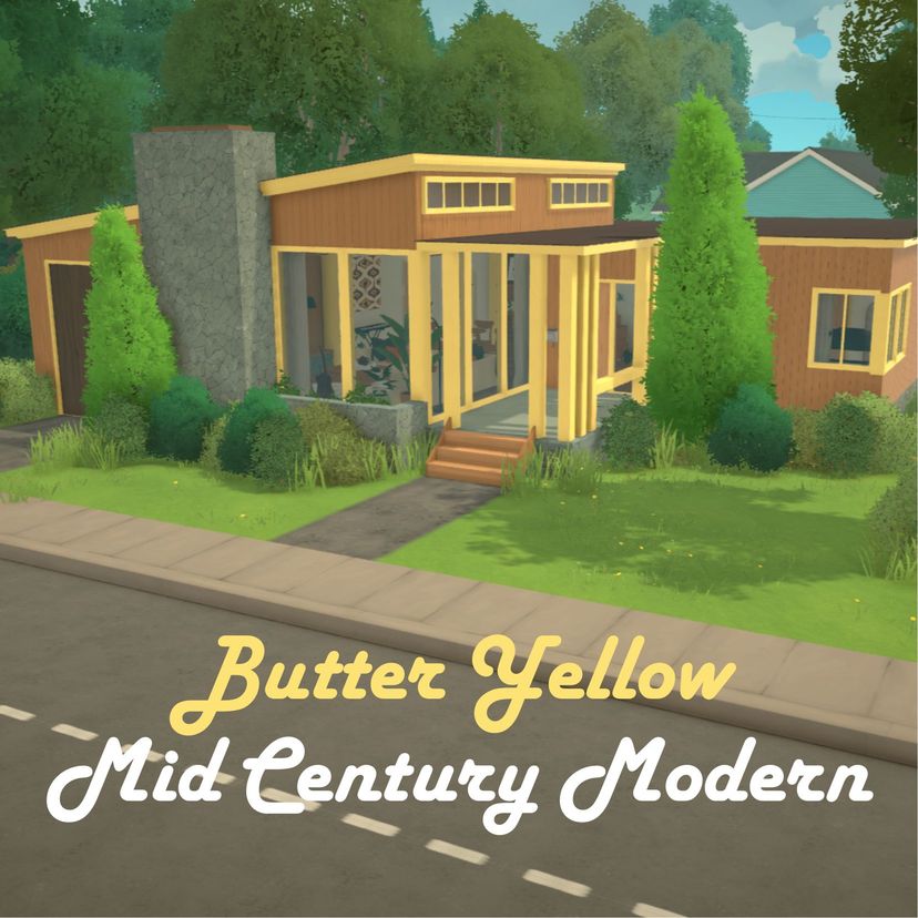 Butter Yellow MCM Single Story