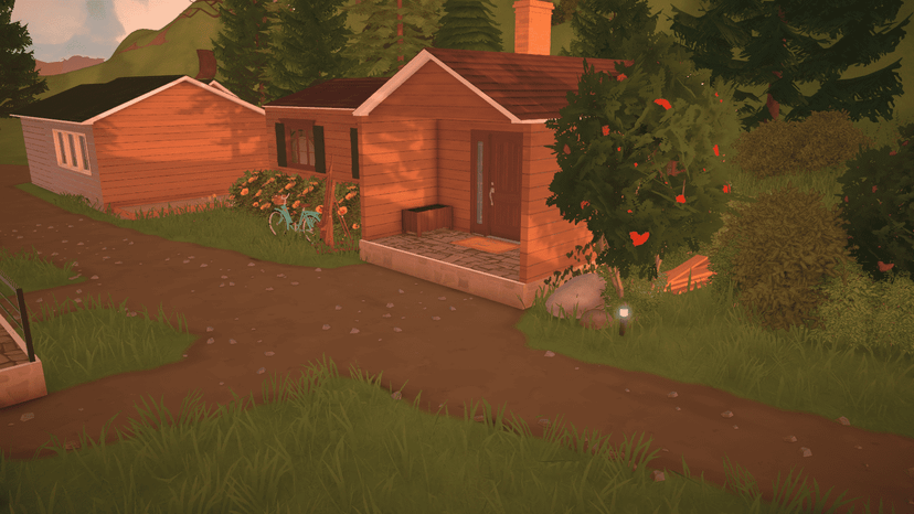 Camp near the hilly forests