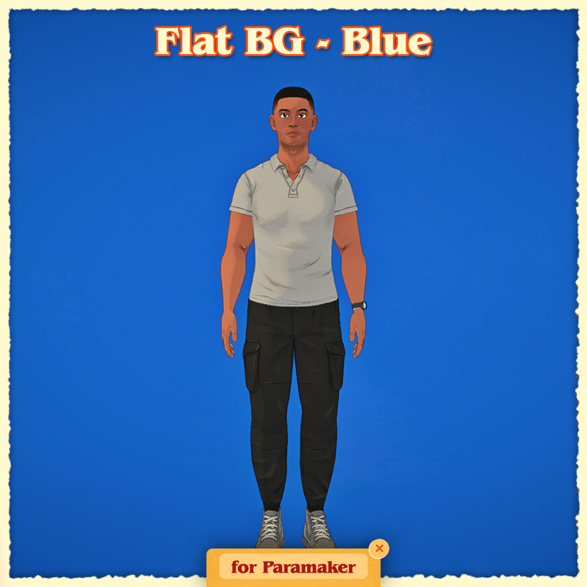 [vyx] PAM BG - Flat Blue