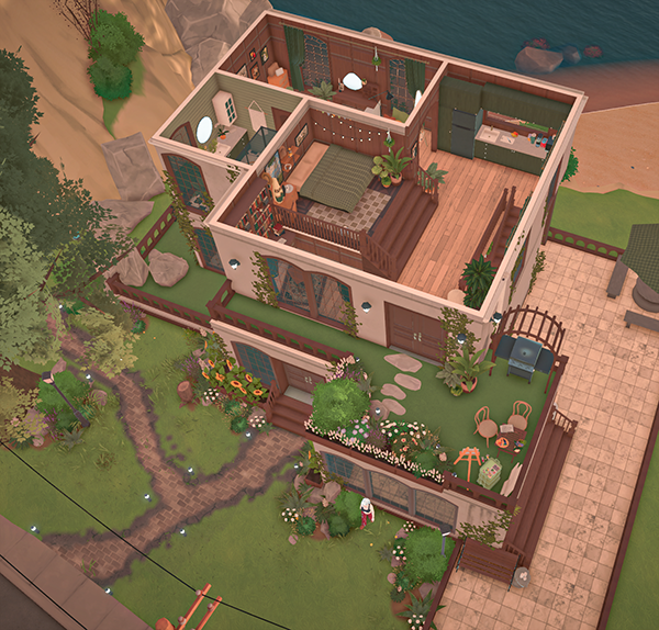 Seafront Single-Person Two-Story Villa
