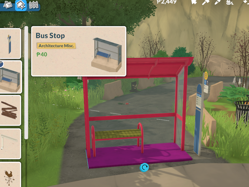 Placeable Bus Stops and Signs