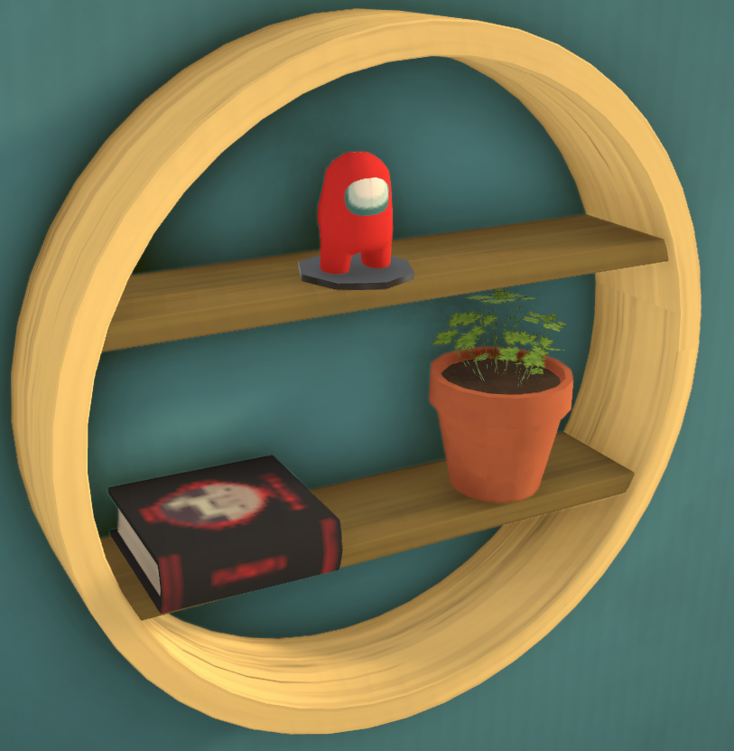 Rustic Ring Wall Shelf