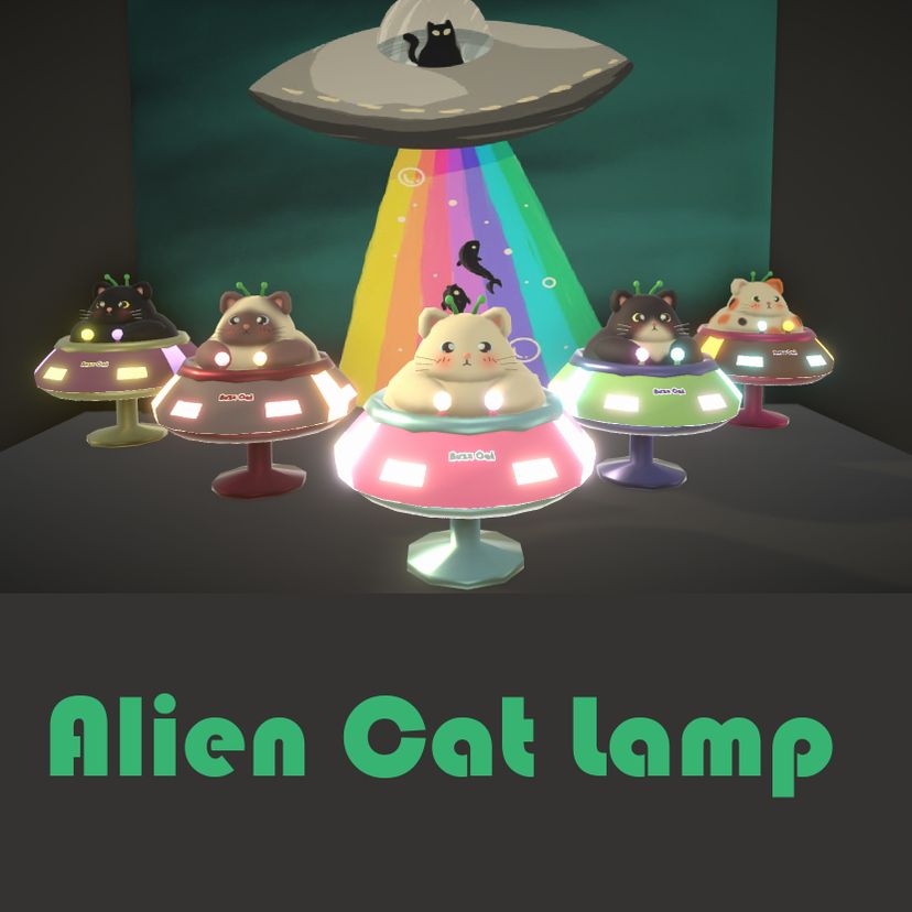 [Bear] Alien Cat Lamp